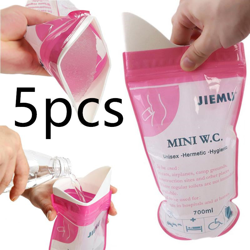 Emergency urine bag travel portable female disposable urinal for adults and children
