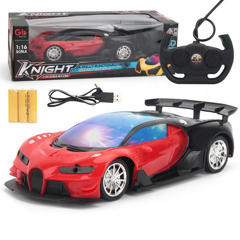 Children boy simulation wireless charging remote control car
