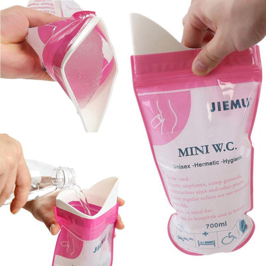 Emergency urine bag travel portable female disposable urinal for adults and children