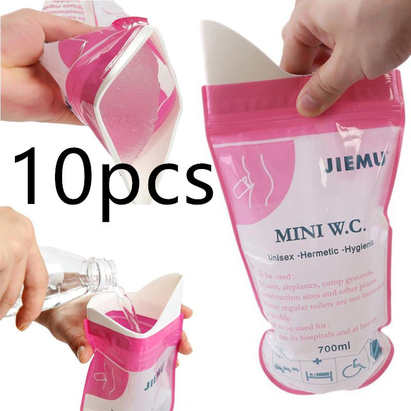 Emergency urine bag travel portable female disposable urinal for adults and children